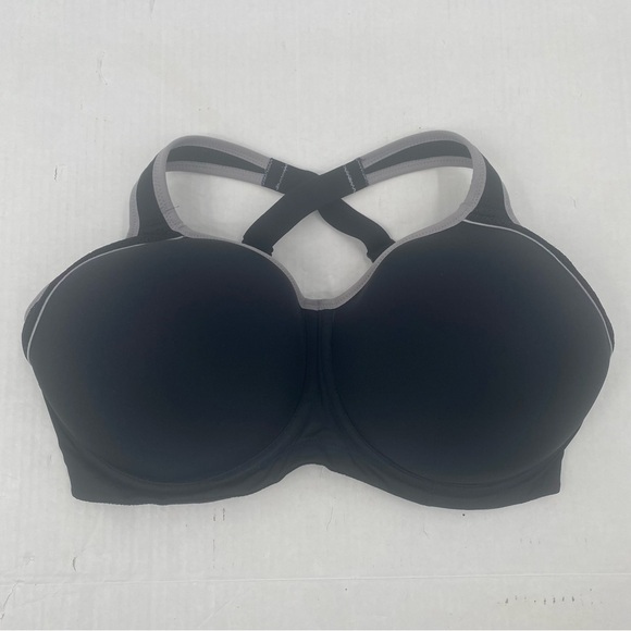 WACOAL I Bra Sports Bra Contour High Impact Black 853302 Size 38G - Picture 5 of 16